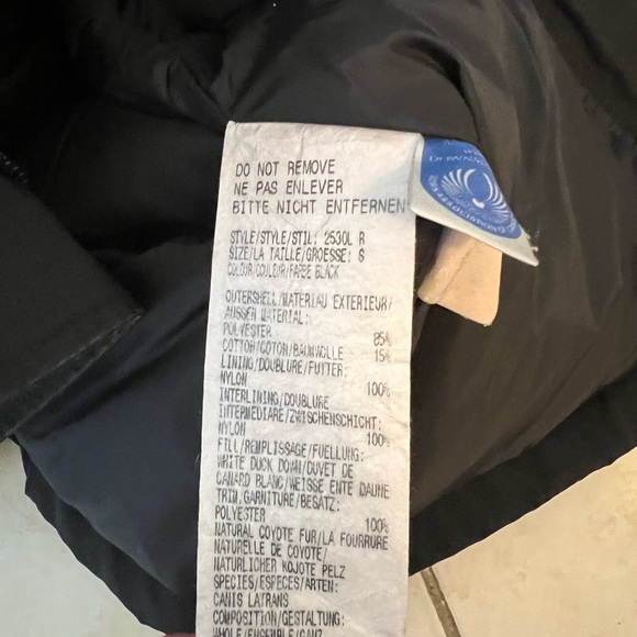 Canada Goose Small Black Montebello Parka - Picture 4 of 4